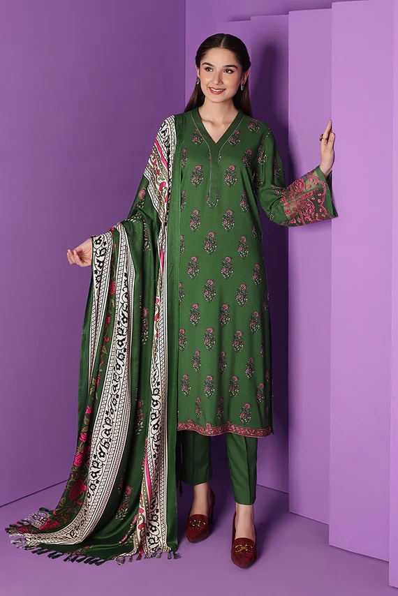 42206107-1-Printed Embroidered 3PC